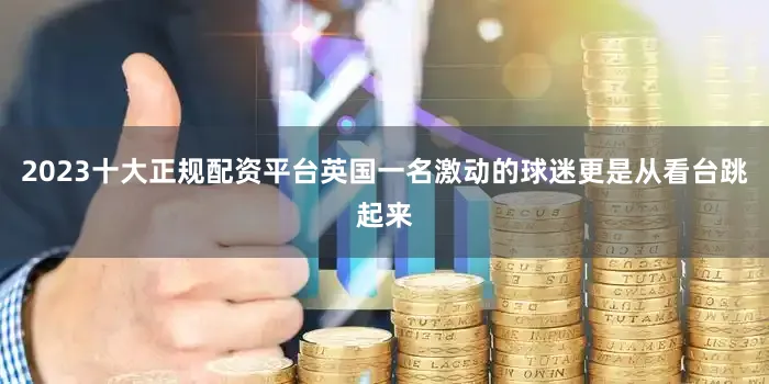 2023十大正规配资平台英国一名激动的球迷更是从看台跳起来